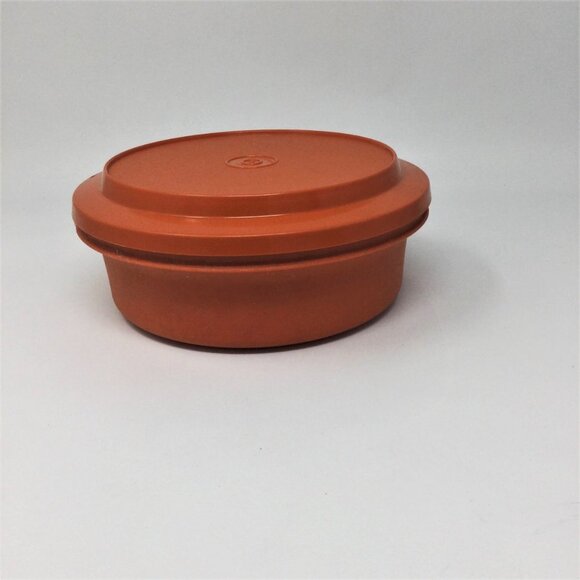Vintage Tupperware Seal and Serve Bowl Orange - Picture 4 of 9